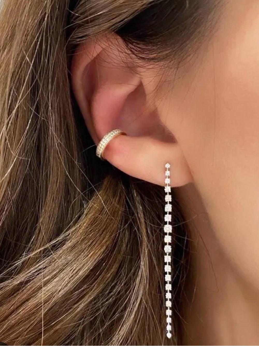 Ring concierge drop lab grown diamond drop earrings.